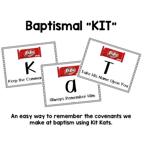 Kit Kat Baptism Printable